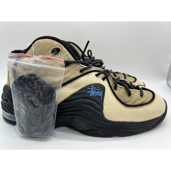 Nike Air Penny 2 Stussy Rattan Limestone Sneakers DX6934-200 Men Size 11